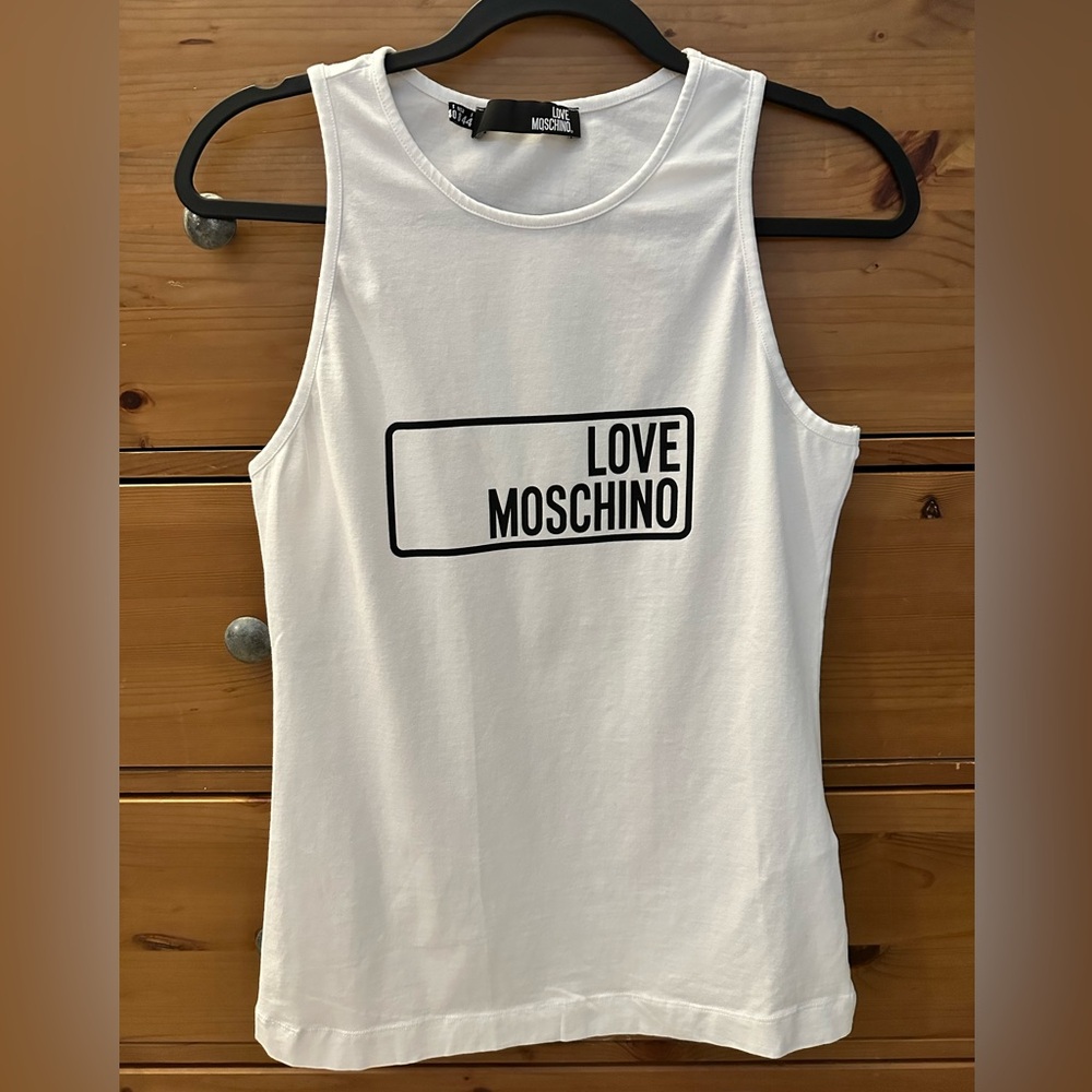 Love Moschino Tank Top with Logo